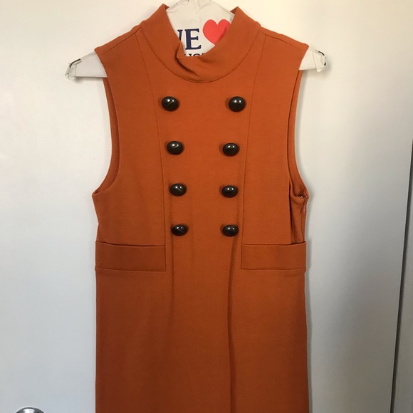 tibi orange dress